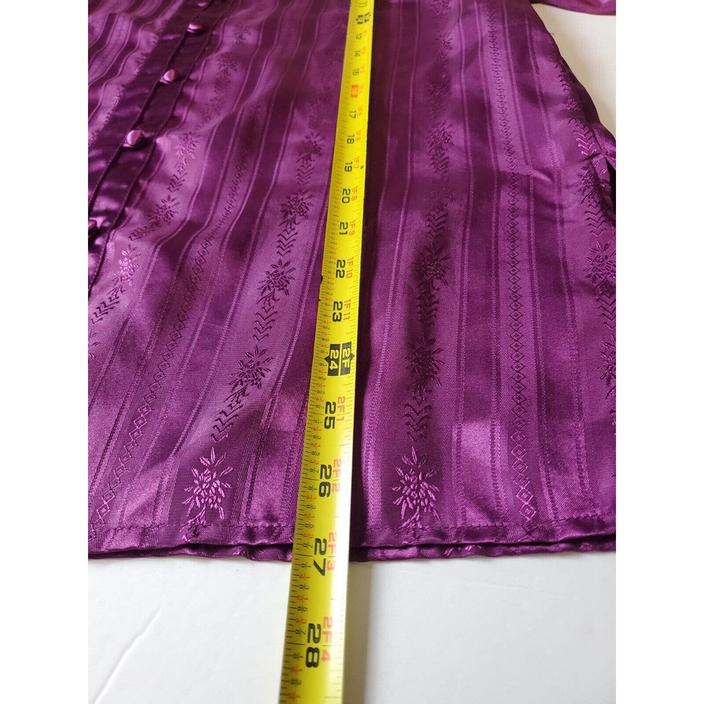 Vintage Victoria's Secret Gold Label‎ Satin Sleep Shirt Pajama Top Small - Picture 7 of 8